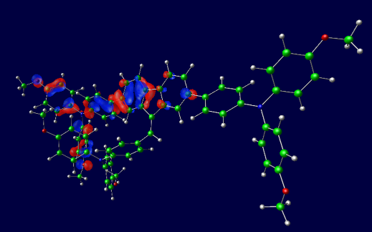 Electron distribution simulation